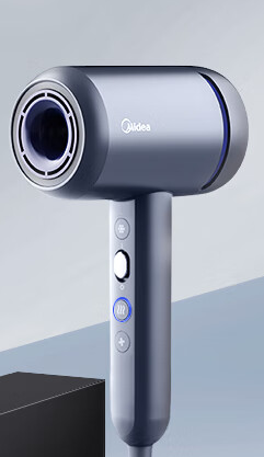 美的（Midea）高速馬達(dá)吹風(fēng)機(jī)家用吹風(fēng)筒大功率/高濃度負(fù)離子護(hù)發(fā)/大風(fēng)力速干電吹風(fēng)/節(jié)日禮物FG1-摩登藍(lán)