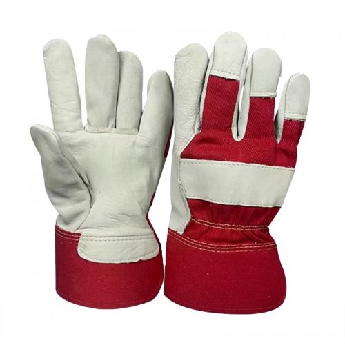 斗刀俠DD-1090頭層牛皮防水防油耐磨作業(yè)棉手套（雙）